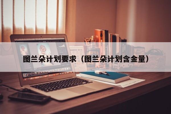 图兰朵计划要求（图兰朵计划含金量）