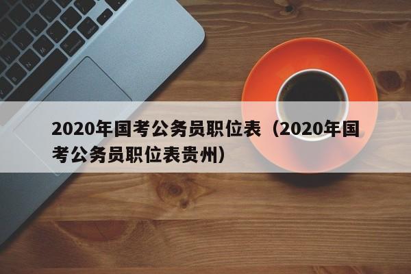 2020年国考公务员职位表（2020年国考公务员职位表贵州）